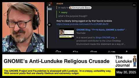 GNOME's Anti-Lunduke Religious Crusade