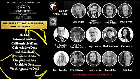 California Live Data - REV17: June 20–22, 2025 | Live Church of Glad Tidings & The Embassy of Heaven -REV17 Anti-Child Tr*fficking Conference - JDATA