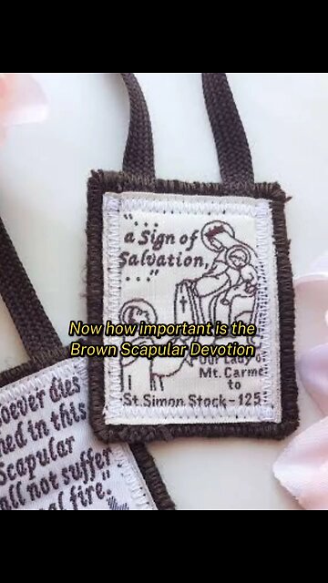 BROWN SCAPULAR OF OUR LADY OF MOUNT CARMEL: BLESSED BE THE GREAT MOTHER OF GOD MARY MOST HOLY 🙏🙏🙏