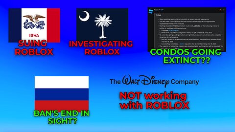 Iowa SUES Roblox, Disney NOT working with Roblox, Condo Extinction & MORE