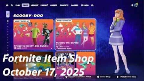 Fortnite Item Shop|October 17, 2025(*New* Mystery Inc. Bundle)