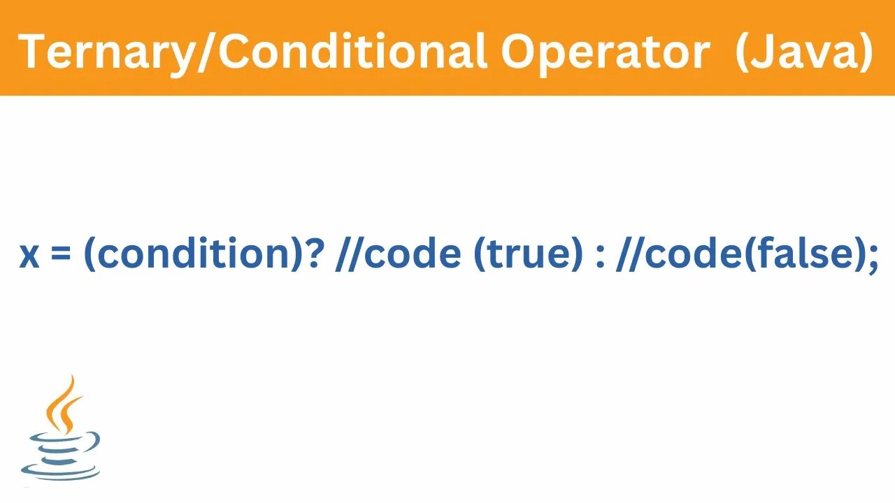 Ternary/Conditional Operator | Java