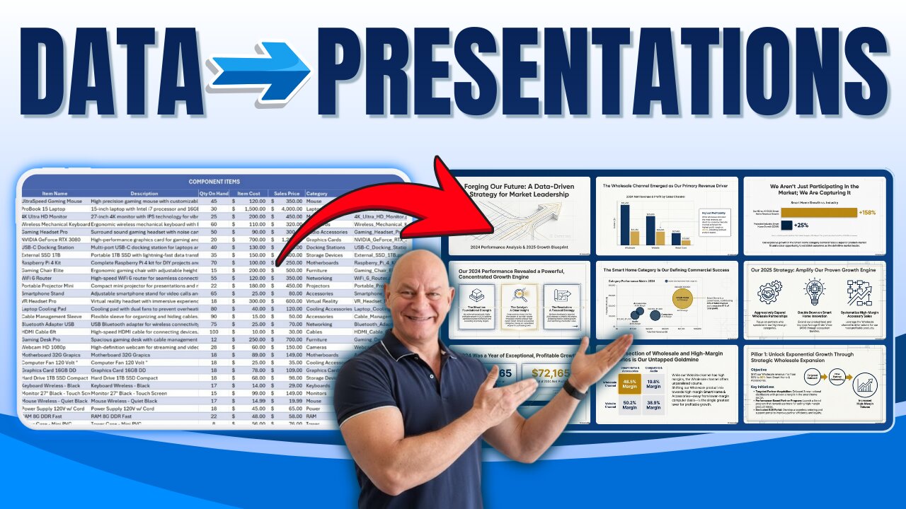 Generate Slides From Excel Data - Instantly