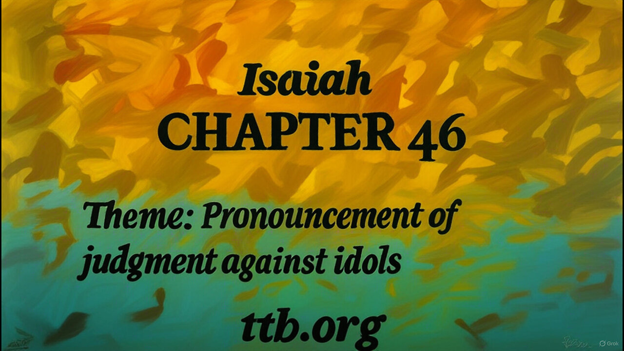 Isaiah Chapter 46 (Bible Study)
