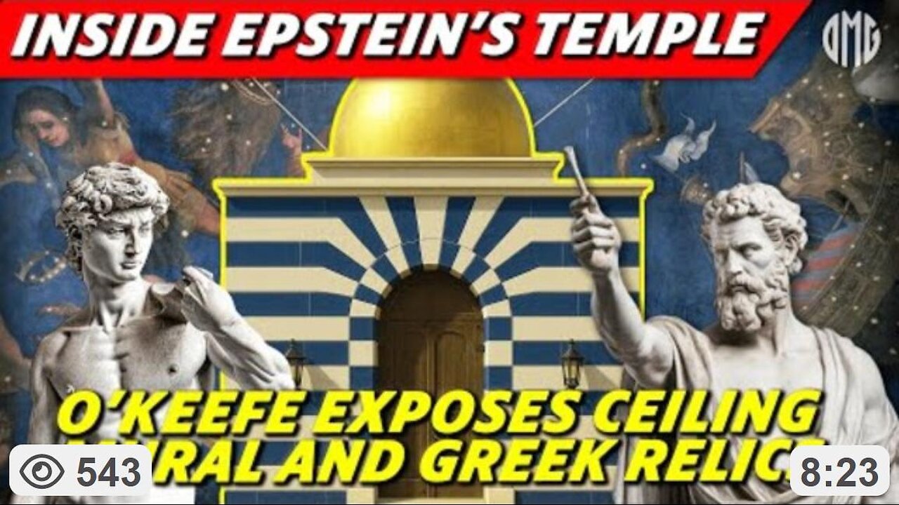 OKEEFE: 1st-Ever Look Inside Epstein’s Temple Reveals Celestial Ceiling, Bizarre Statues