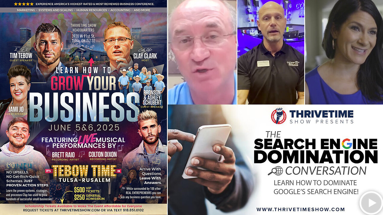 Search Engine Optimization | "Clay Has Magnified the Reach We Have. It's Allowed Us to Be Selective About Clients We Take." + Learn How to Optimize Your Website + Join Tebow At Clay Clark's June 5-6 Business Conference!