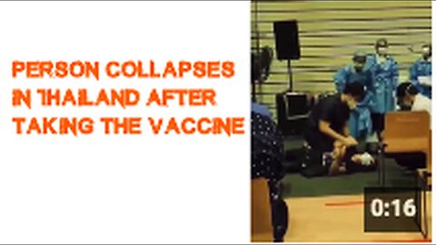 "Individual in Thailand Collapses Post-Vaccination"