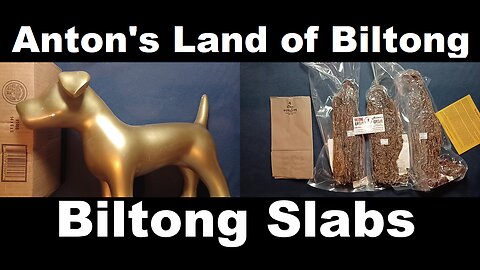 UNBOXING 222: Biltong Slabs from Anton's USA / Biltong USA : Angus, Wagyu, Peri Peri ! ! !