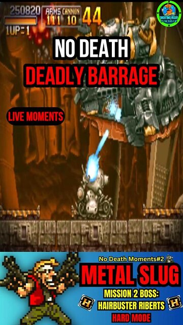 DEADLY BARRAGE! - Mission 2 Boss: Hairbuster Riberts - Metal Slug NO DEATH #shorts #metalslug