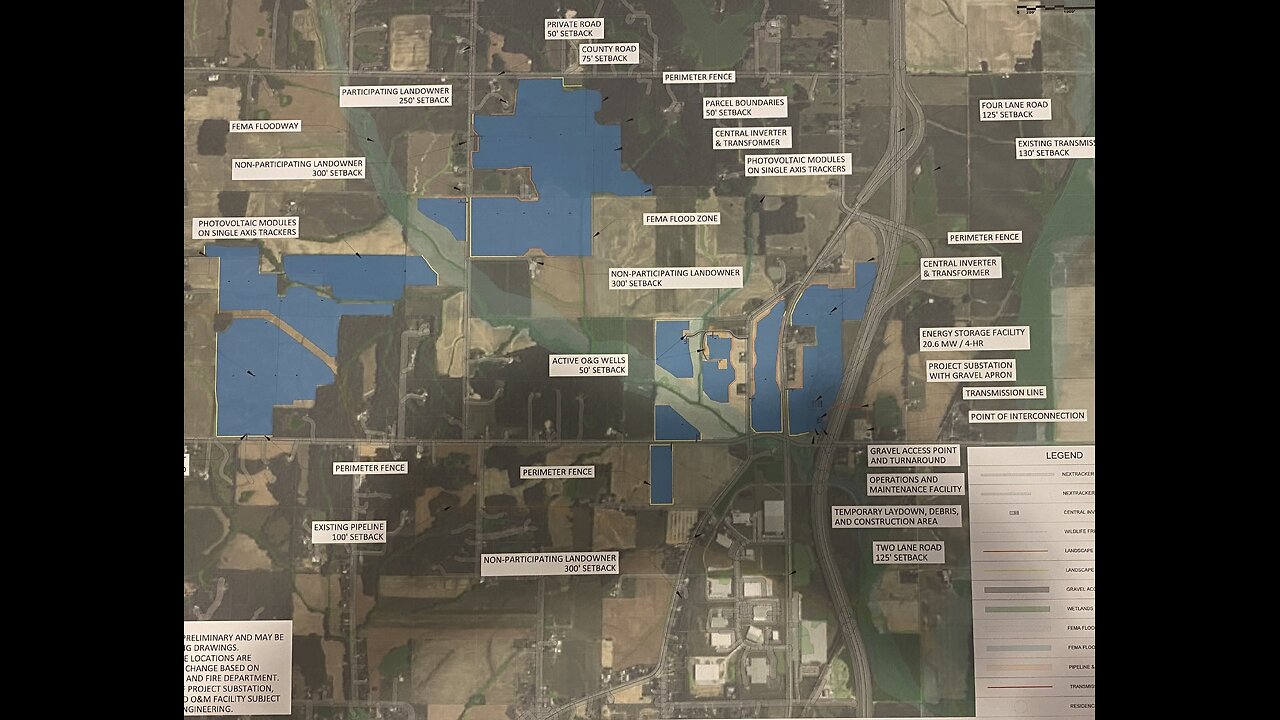 ORION SOLAR PANELS - VANDERBURGH COUNTY INDIANA (Blue parcels)