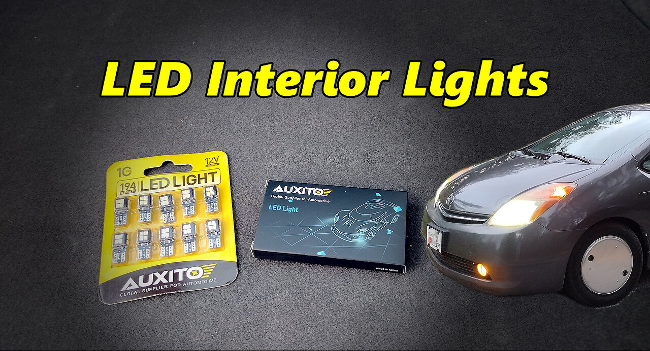2nd Gen Prius: LED Interior Lights -- Big Upgrade! (featuring Auxito)