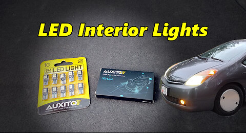 2nd Gen Prius: LED Interior Lights -- Big Upgrade! (featuring Auxito)