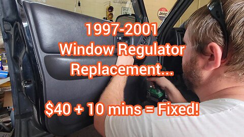 1997-2001 XJ Power Window Regulator Replacement...