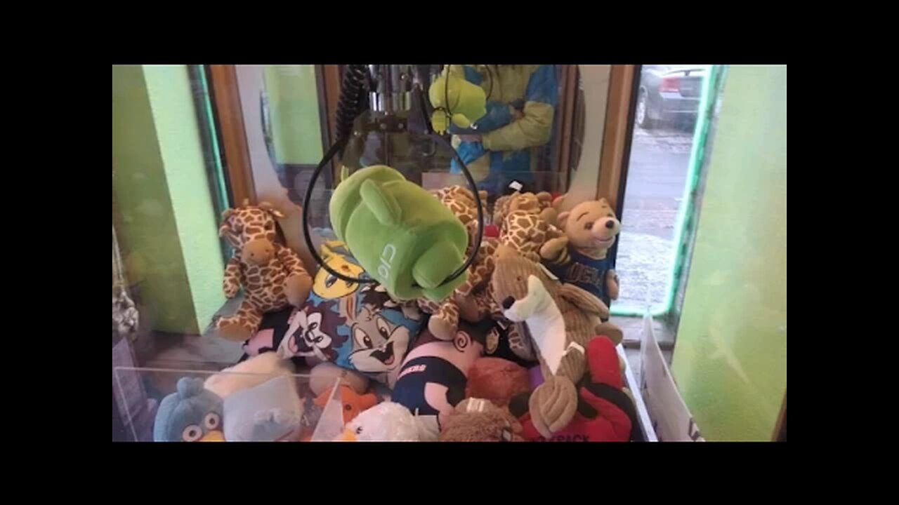 Winning Android Plush From The Claw Machine!