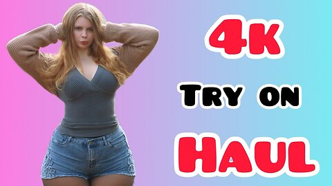 4K Try-On Haul | 4K Transparent cleaning & Lingerie Chic Mesh Dress Try On haul