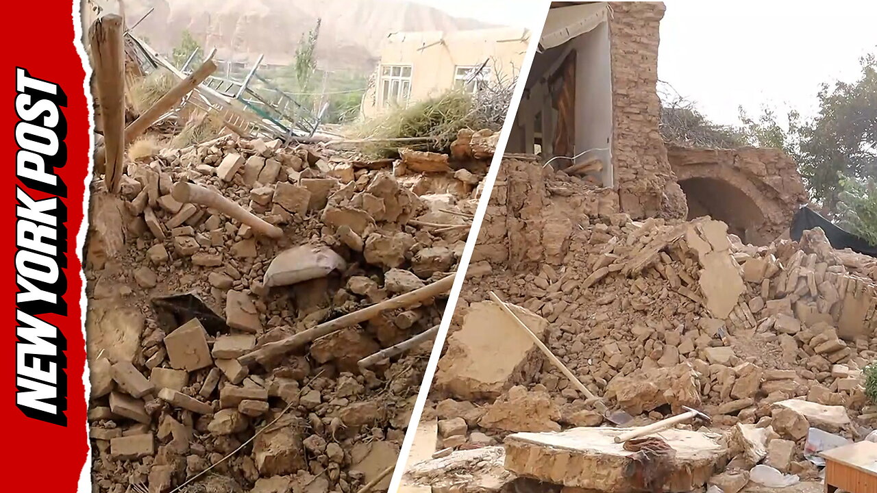 Massive earthquake turns buildings to rubble in Afghanistan
