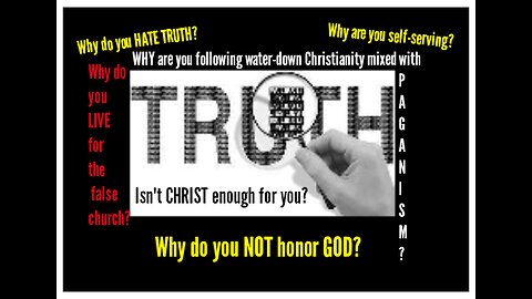 A WARNING to the "modern Church".