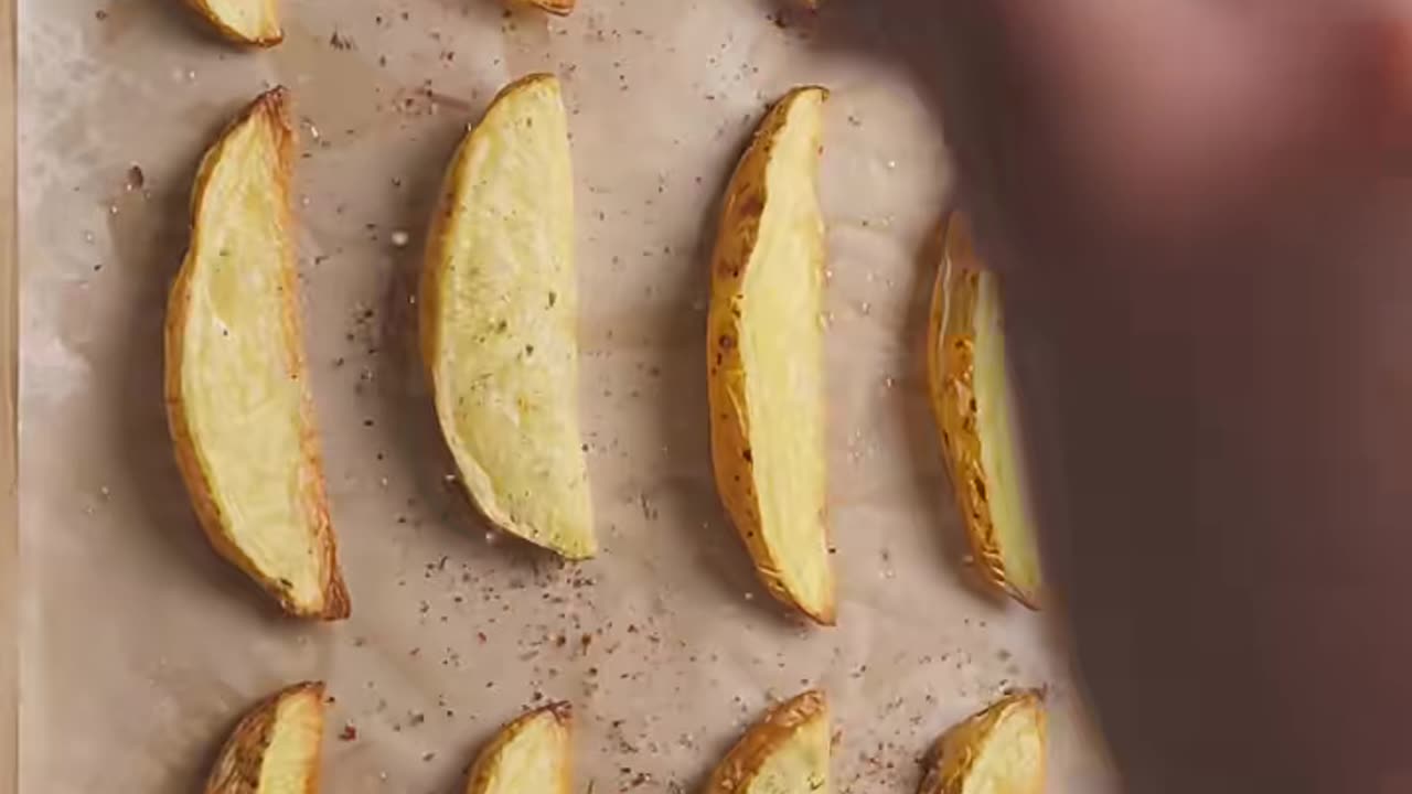 Crunchy Potato wedges recipe