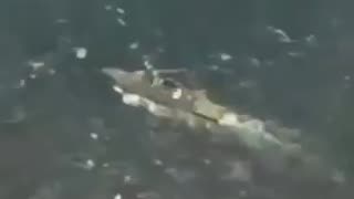 Two Venezuelan F-16s Approach U.S. Destroyer USS Jason Dunham in Caribbean Sea