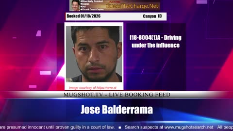 Mugshot TV - Live Arrest Booking Video Stream