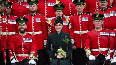 Watch: Kate drinks Guinness, pets mascot in St Patrick's Day celebration