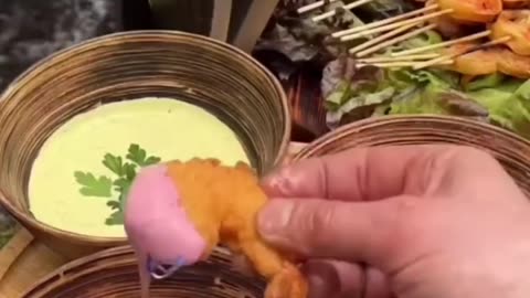 Cooking in The Wild : Make a Fried Shrimp