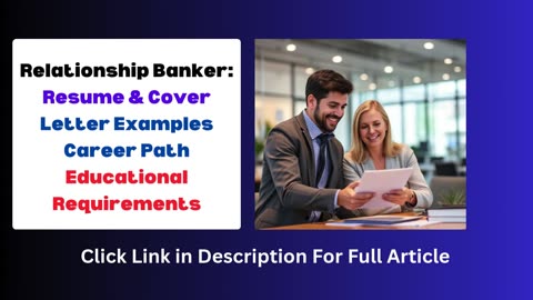Relationship Banker: Resume & Cover Letter Examples, Career Path, #usa #banker #resume