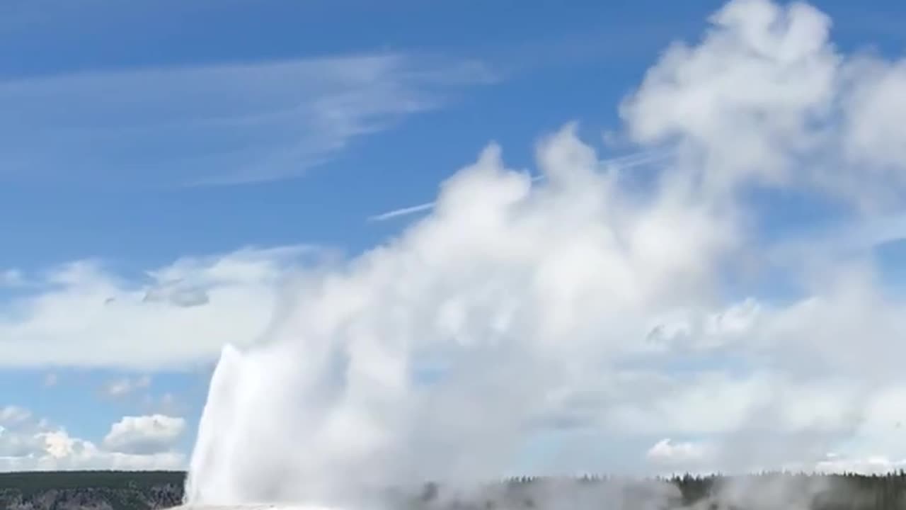 Old Faithful Geyser Yellowstone 6/12/2025