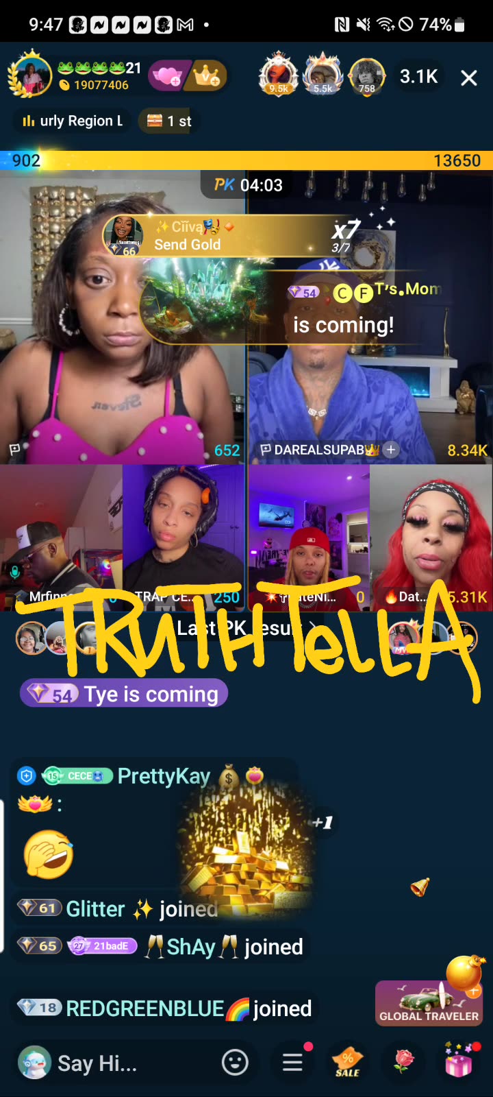 21BADBITCH TEAM PK WITH DAREALSUPABIHH, FINESSE, LATENIGHT, & TRAP CECE