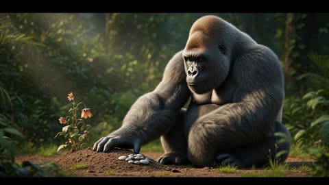 Gorilla Howls at Lion's Grave