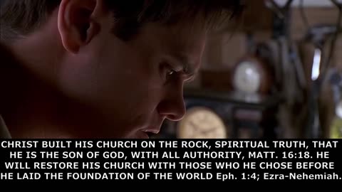 The Truman Show foreshadows the 2nd Comming Eph. 1:4