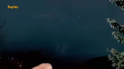 Un moment mystérieux dans le ciel de Moscou, en Russie.