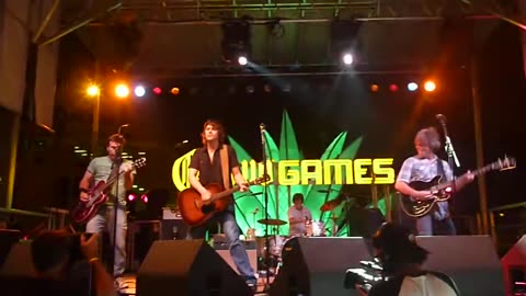 Old 97's sing "State of Texas" at the Cuervo Games in Austin, Texas. Oct 23, 2010.