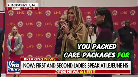 Melania Trump and Usha Vance Visit Marines to Deliver Thanksgiving Care Packages to Troops Overseas