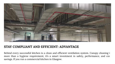 Behind the Shine: How Canopy Cleaning Boosts Kitchen Efficiency in Glasgow