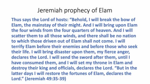 The War of Gog and Magog & Elam prophecies over Israel
