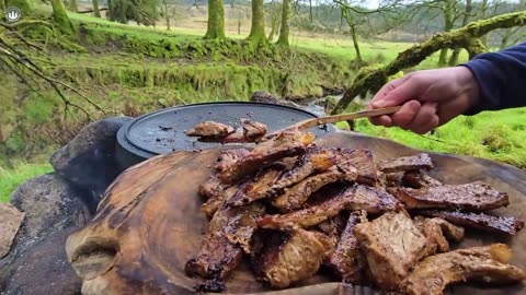 Steak & Seafood Meals Made In Nature - ASMR Cooking