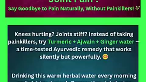100% Joint pain Remedies #shorts #healthtips