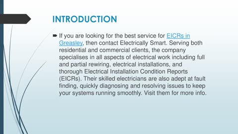 Best EICRs in Greasley