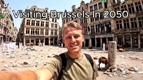 Un Américain visite la Belgique en 2050