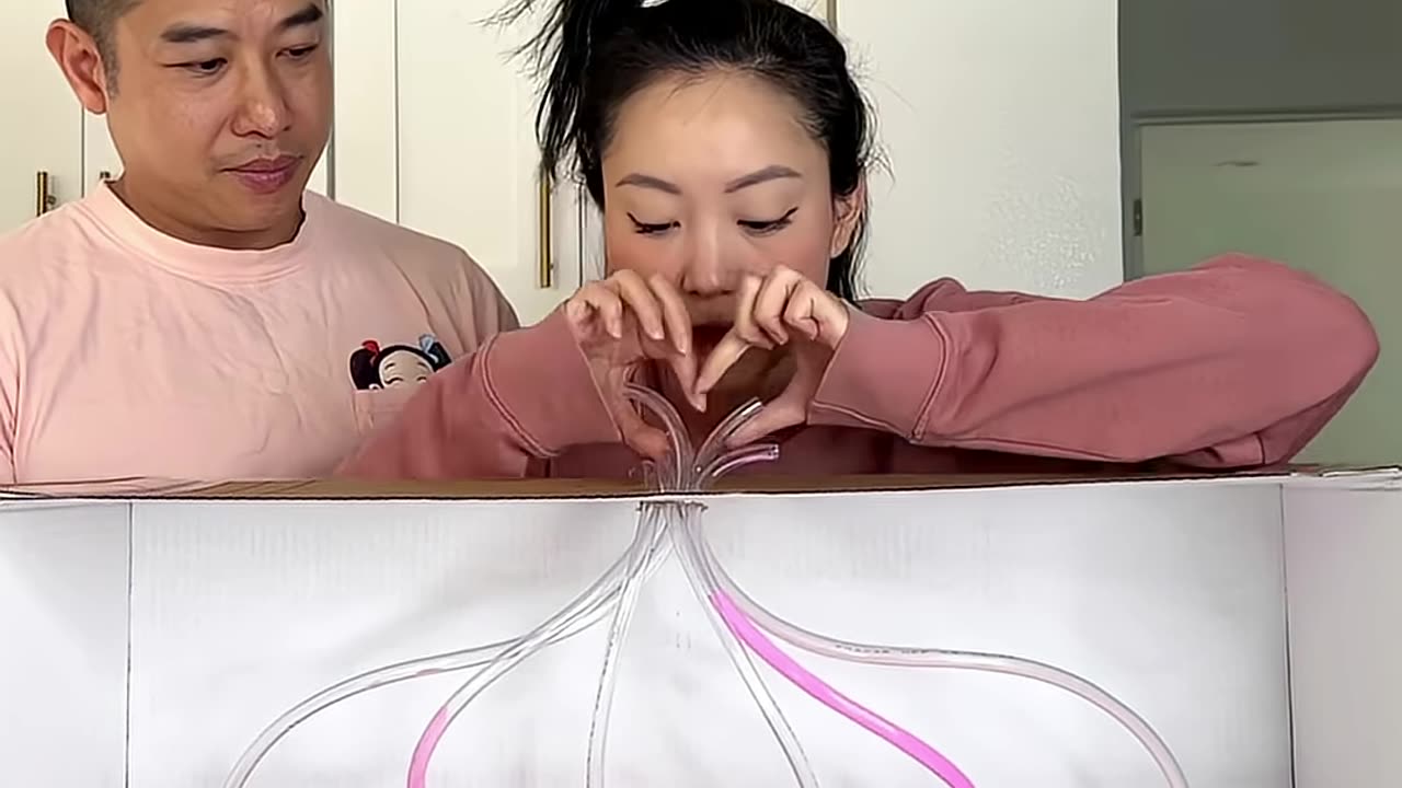 Pink drinking challenge gone wrong ​⁠@theweeniefamily