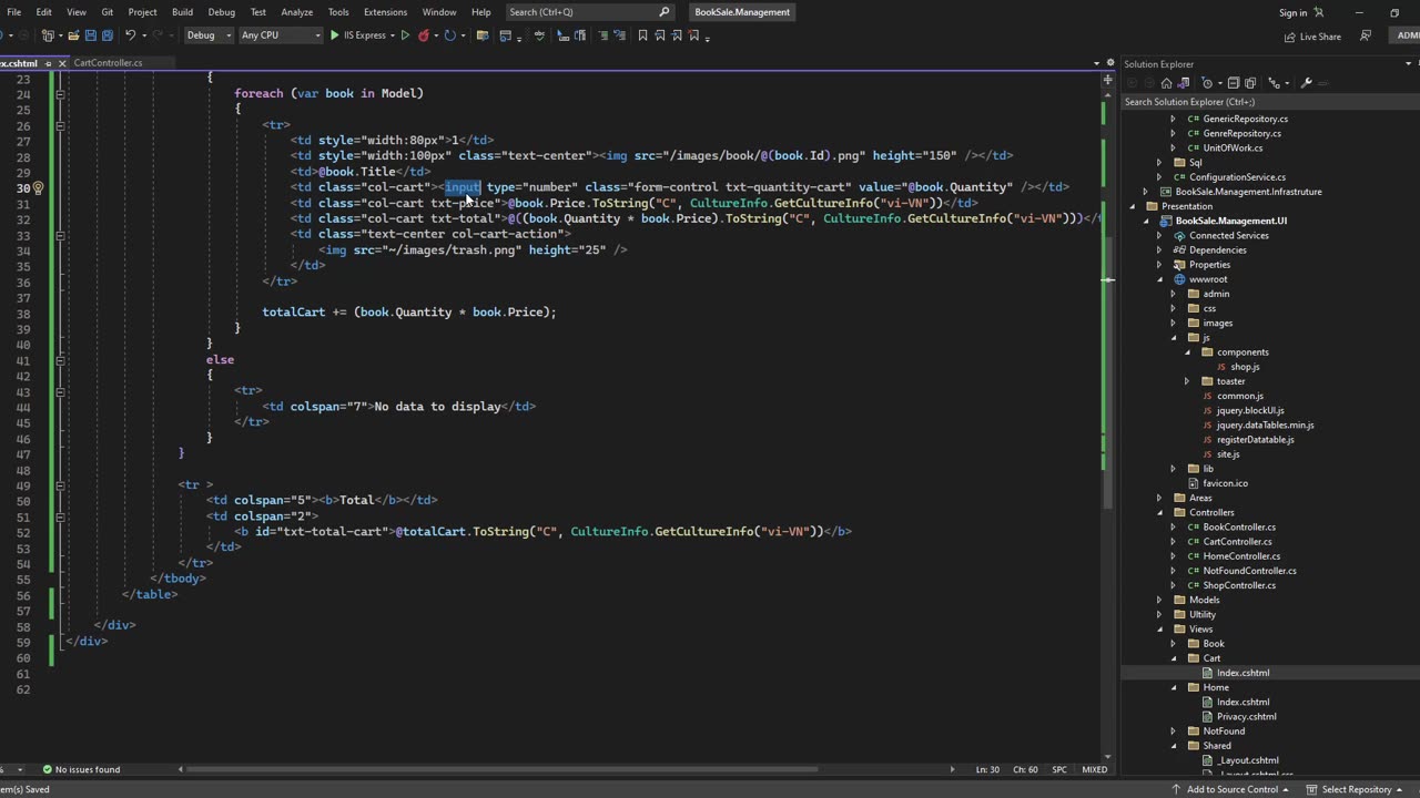 ASPNet MVC Ep50 - Update Card at Client-side