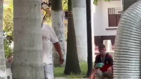 Water balloon prank