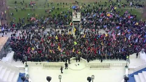 J6 Surveillance Footage: US Capitol West Side: Roof Camera 0944