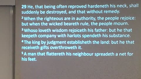 Spiritual Guidance for Believers (Proverbs 29) 8/31/25