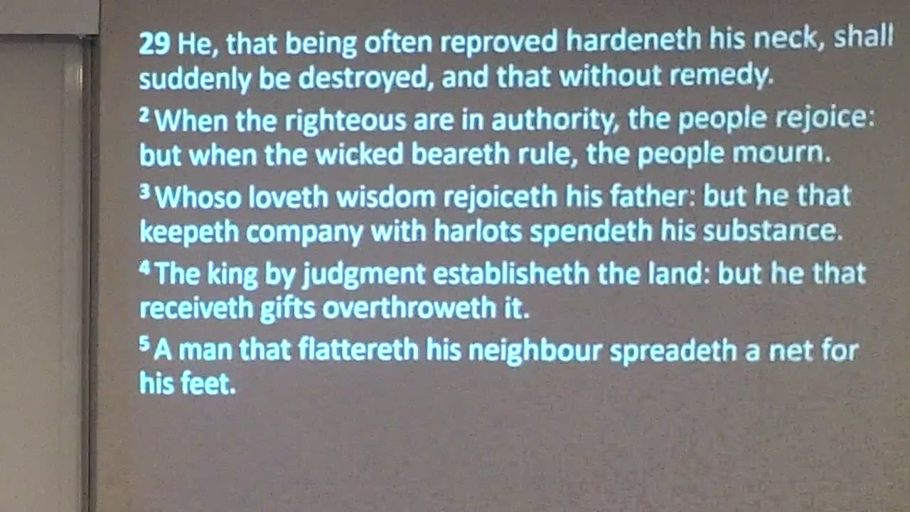 Spiritual Guidance for Believers (Proverbs 29) 8/31/25