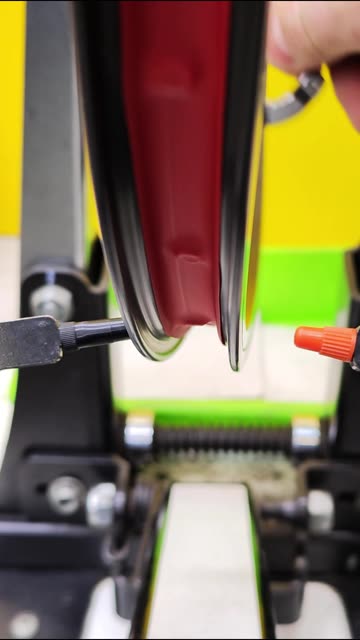 A bicycle wheel was hit. How to straighten a bent bicycle rim.