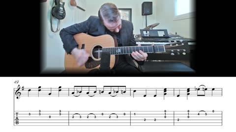 I'm Thinking Tonight of My Blue Eyes - Flatpicking Carter Style Guitar Lesson (Sheet Music + TAB)