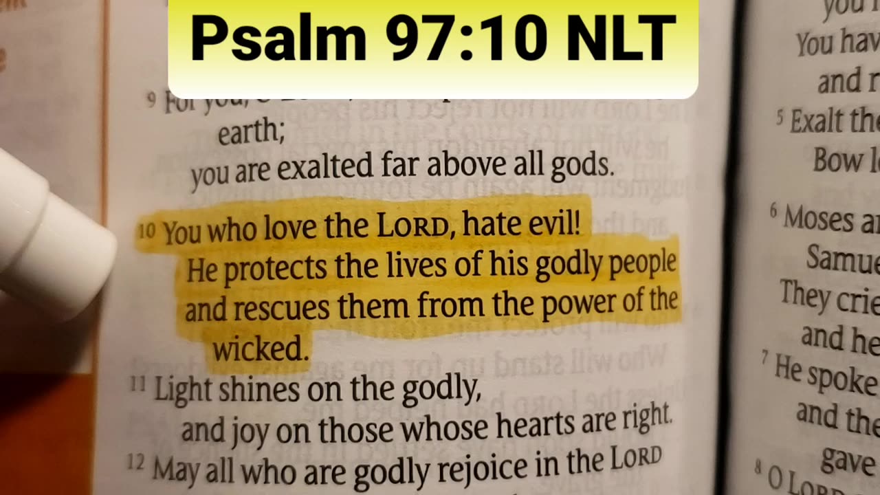 He protects the lives of his godly people and rescues them from the power of the wicked.