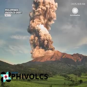 explosive eruption at the Kanlaon volcano in the Philippines early Tuesday morning.